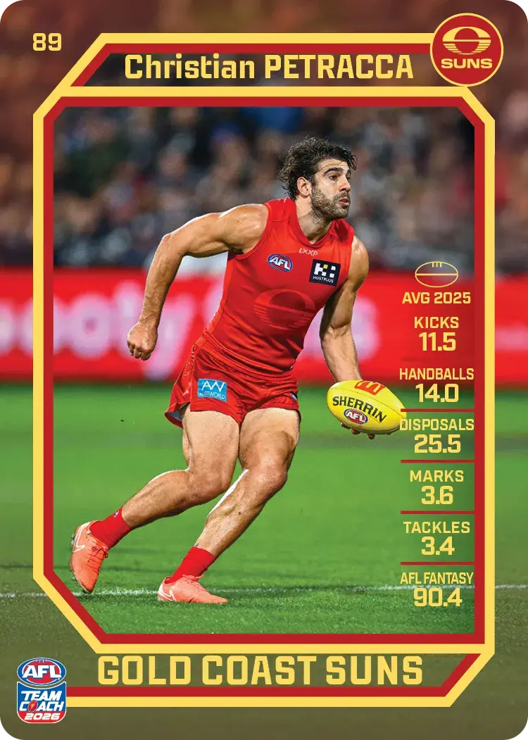 2026 Teamcoach AFL Base #89 Christian Petracca