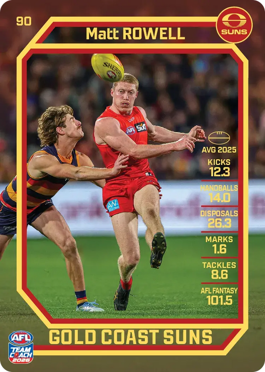 2026 Teamcoach AFL Base #90 Matt Rowell