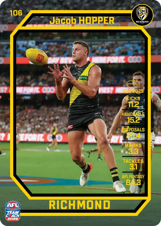 2026 Teamcoach AFL Base #106 Jacob Hopper