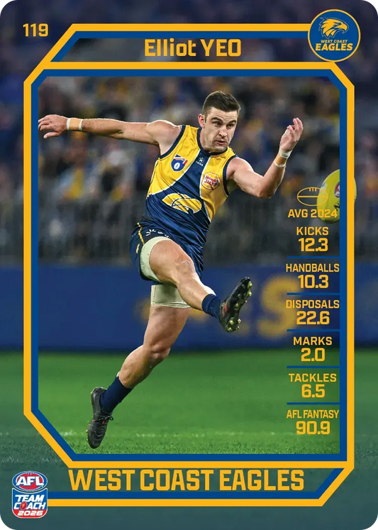 2026 Teamcoach AFL Base #119 Elliot Yeo
