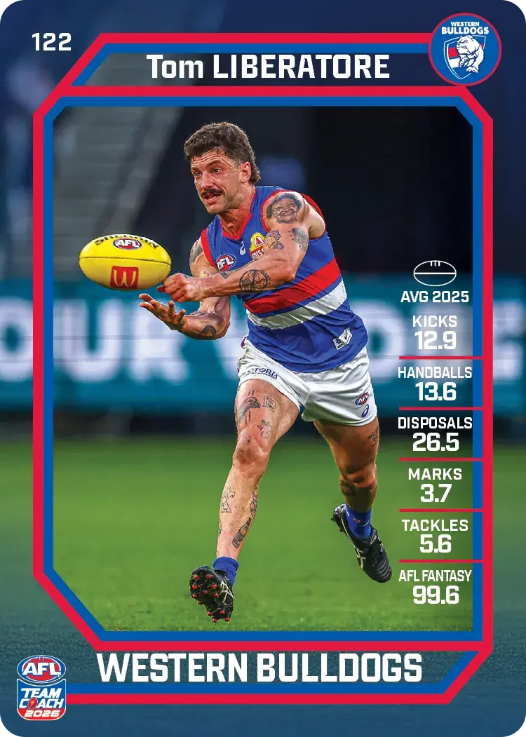 2026 Teamcoach AFL Base #122 Tom Liberatore
