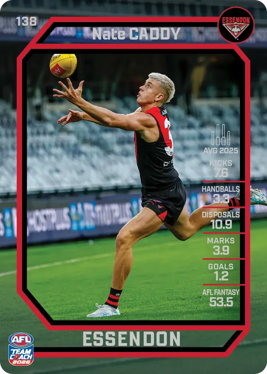 2026 Teamcoach AFL Base #138 Nate Caddy