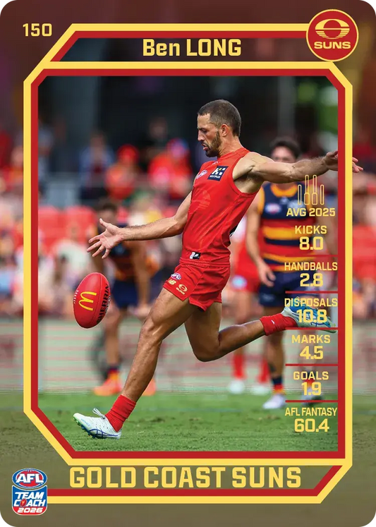 2026 Teamcoach AFL Base #150 Ben Long