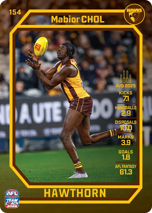 2026 Teamcoach AFL Base #154 Mabior Chol