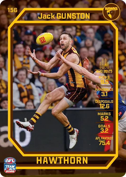 2026 Teamcoach AFL Base #156 Jack Gunston