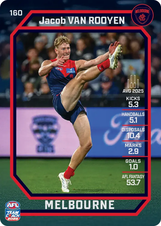 2026 Teamcoach AFL Base #160 Jacob Van Rooyen