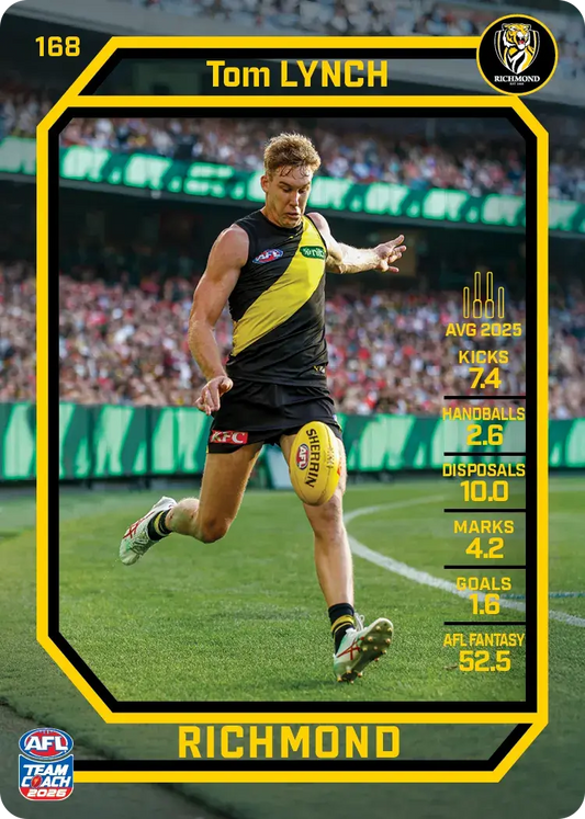 2026 Teamcoach AFL Base #168 Tom Lynch