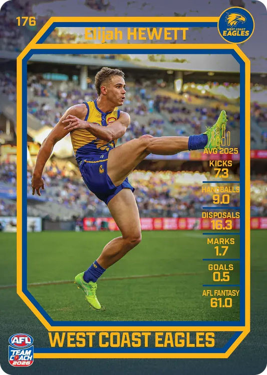 2026 Teamcoach AFL Base #176 Elijah Hewett