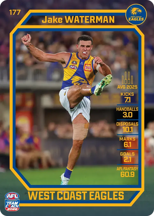 2026 Teamcoach AFL Base #177 Jake Waterman