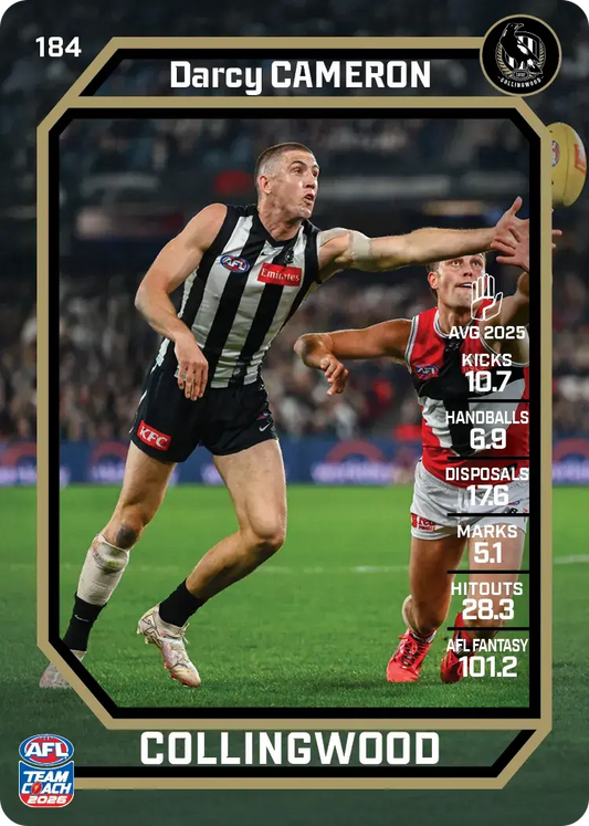 2026 Teamcoach AFL Base #184 Darcy Cameron
