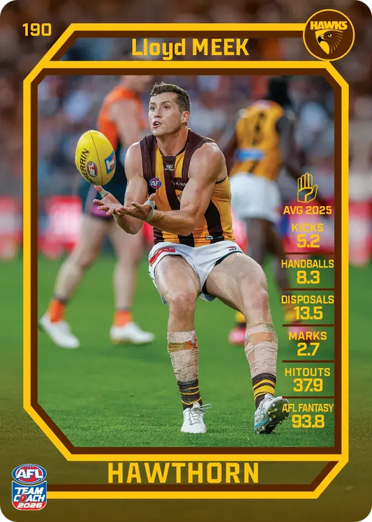 2026 Teamcoach AFL Base #190 Lloyd Meek