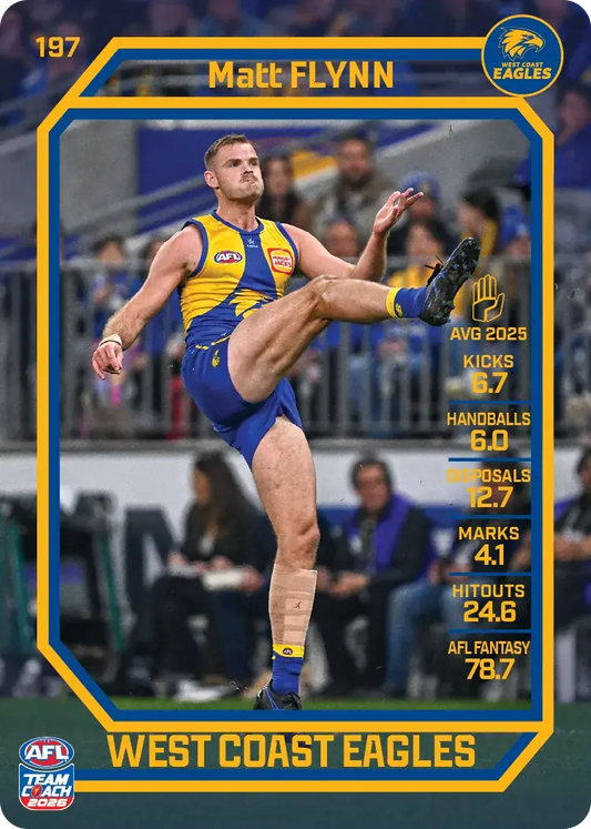 2026 Teamcoach AFL Base #197 Matt Flynn