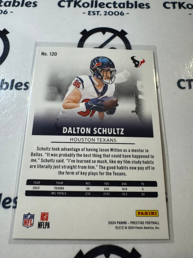 2024 NFL Prestige Dots Xtra Points #120 Dalton Schultz Houston Texans