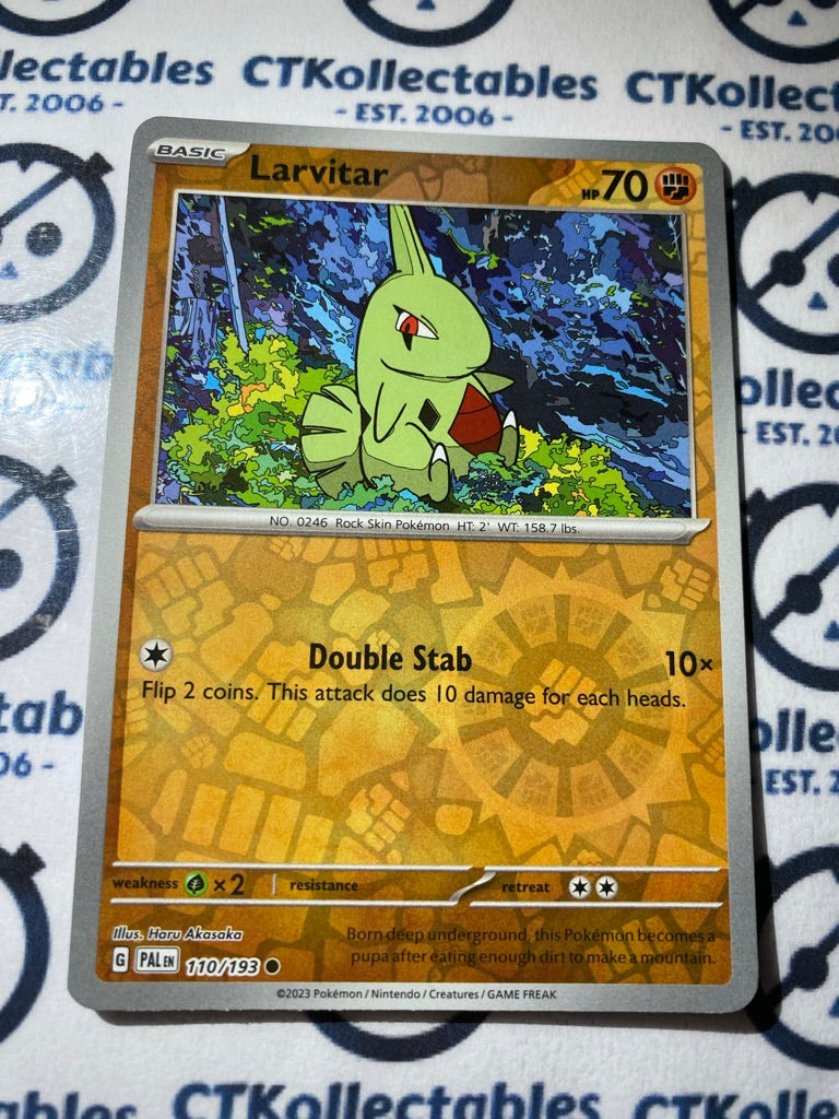 Larvitar Reverse Holo #110/193 2023 Paldea Evolved Pokemon Card ...