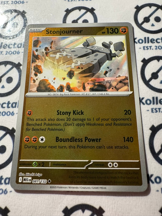 Stonjourner Reverse Holo #081/132 Mega Evolution Pokemon