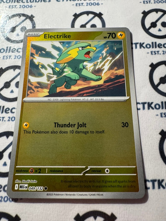 Electrike Reverse Holo #049/132 Mega Evolution Pokemon