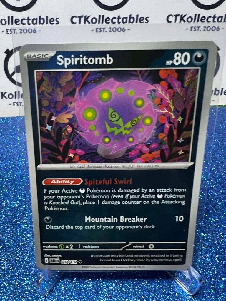 Spiritomb Reverse Holo #087/132 Mega Evolution Pokemon