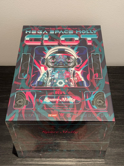 MEGA Space Molly 400% CLOT Magenta Alienegra RARE!! Pop Mart