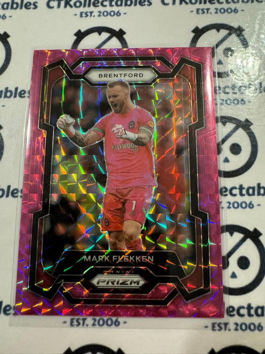 2023-24 Prizm Premier League Soccer Mark Flekken #149 Pink Mosaic Prizm