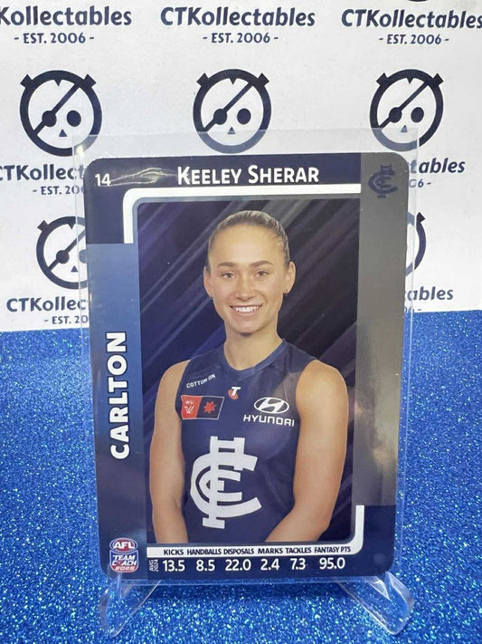 2025 AFLW Teamcoach Silver #14 Keeley Sherar Blues