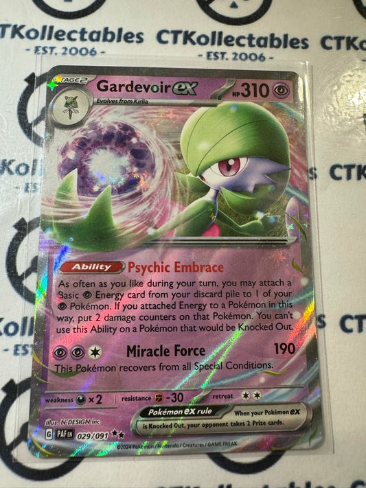 Gardevoir Ex Ultra Rare #168/091 2024 Paldean Fates Pokemon Card