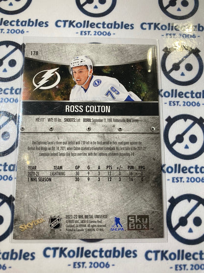 2021/22 Skybox NHL Metal Universe Ross Colton RC #178 Lightning