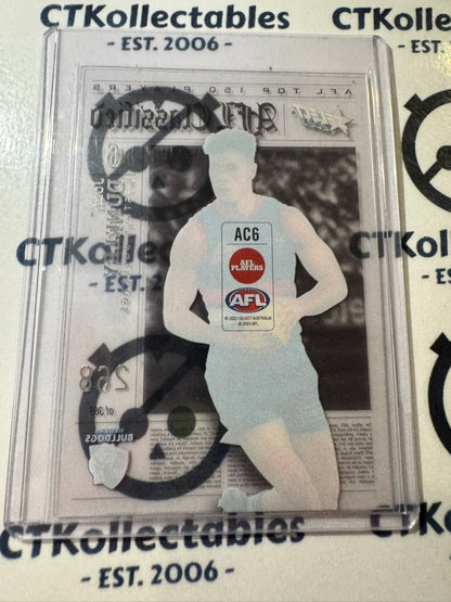 2023 AFL Footy Stars Josh Dunkley AC6 Classified #268/365 Bulldogs