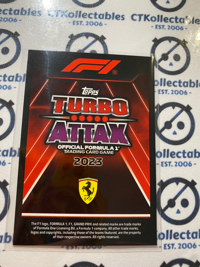 2023 Topps Turbo Attax F1 -Pink Foil Charles Leclerc Topps Awards #300 Ferrari