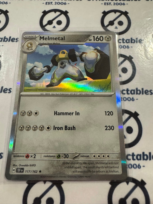 Melmetal Holo Rare Scarlet & Violet Temporal Forces # 117/162 Pokemon