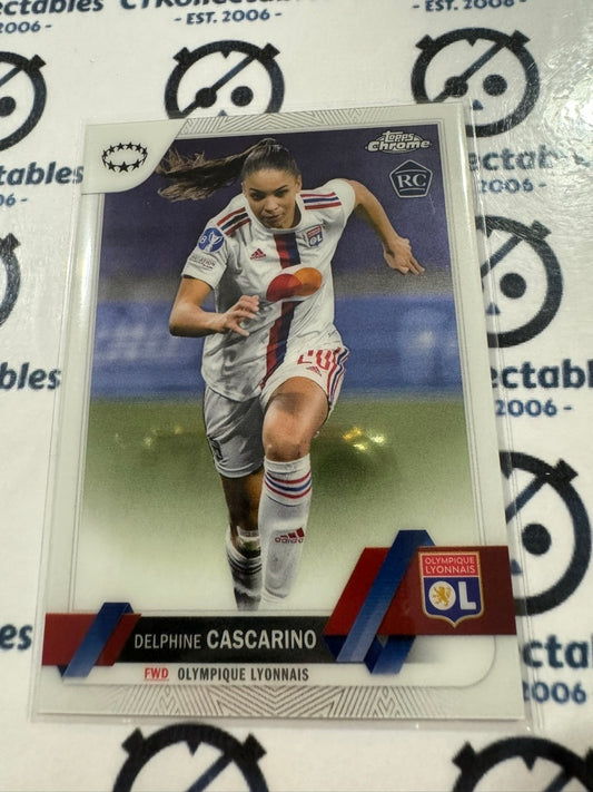 2022-23 Topps Chrome UEFA Women’s Soccer #36 Delphine Cascarino RC Rookie