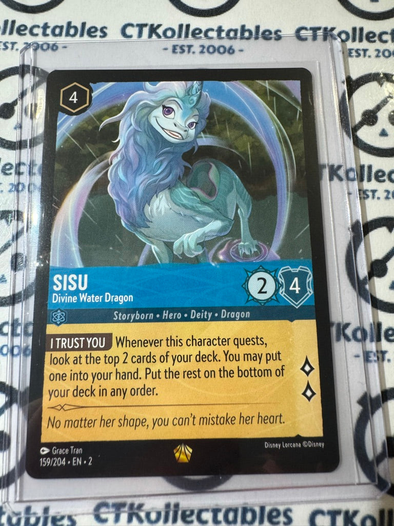 2024 Disney Lorcana Floodborn Non-Foil #159 Sisu, Divine Water Dragon Legendary