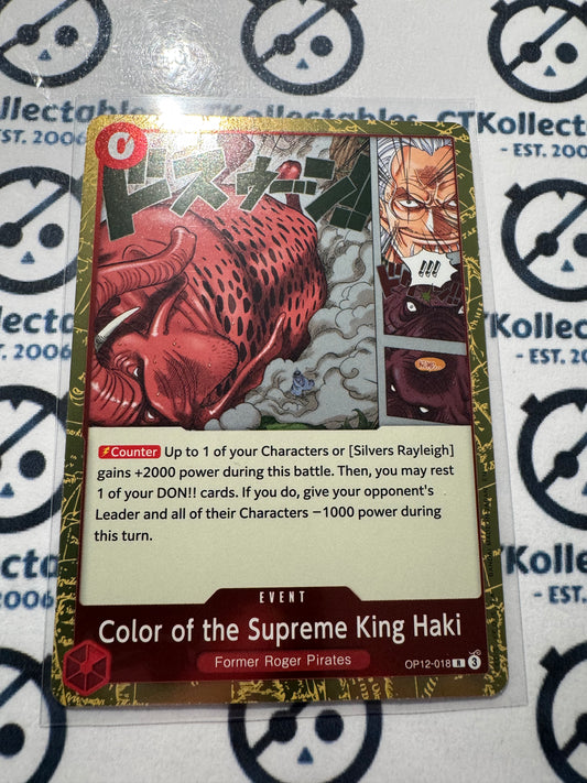 One Piece : Legacy of the Master FOIL OP12-018 – Color of the Supreme King Haki