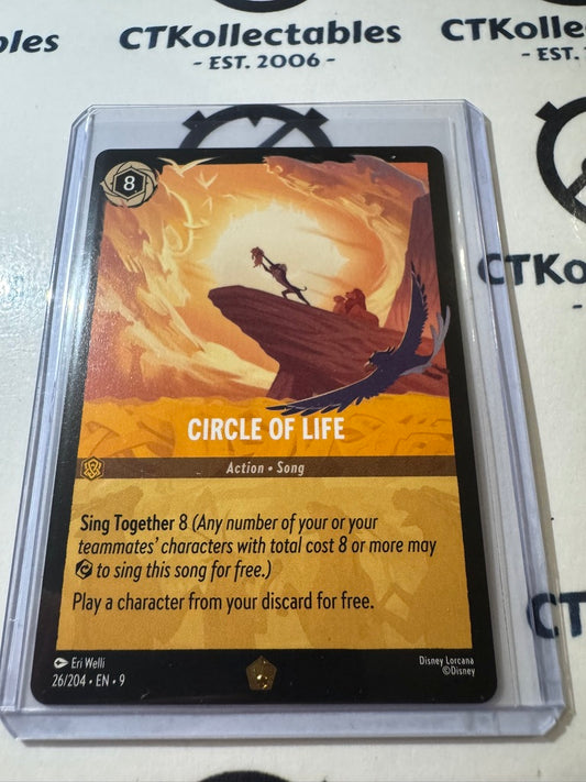 Disney Lorcana Fabled NON FOIL  26/204 Circle of Life LEGENDARY