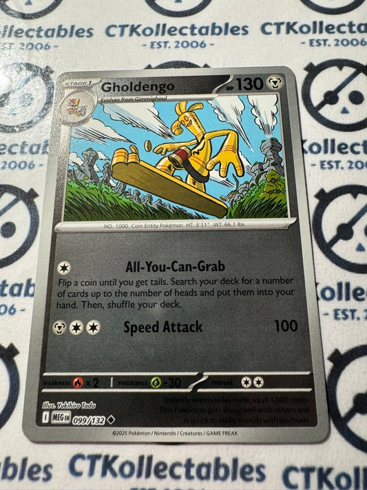 Gholdengo Reverse Holo #099/132 Mega Evolution Pokemon