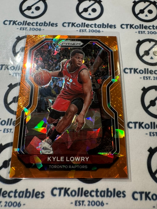 2020-21 NBA Panini Prizm Kyle Lowry Orange Ice Prizm #103 Raptors