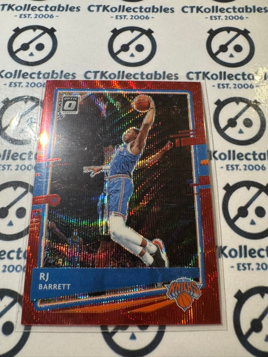 2020-21 NBA Donruss Optic Rj Barrett Red Wave Prizm #62 Knicks
