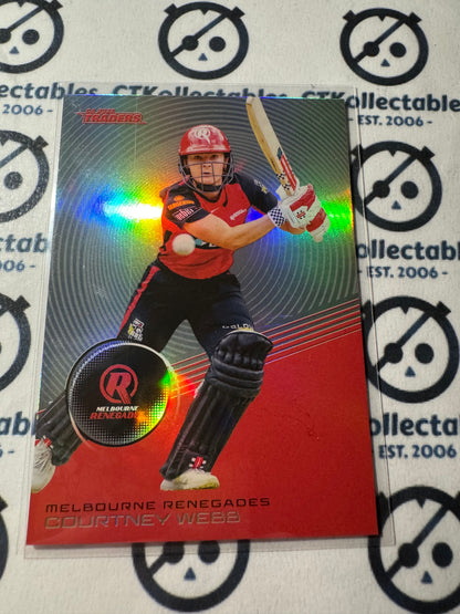 2025/26 CA Cricket Traders Courtney Webb Silver Parallel #S102 Renegades