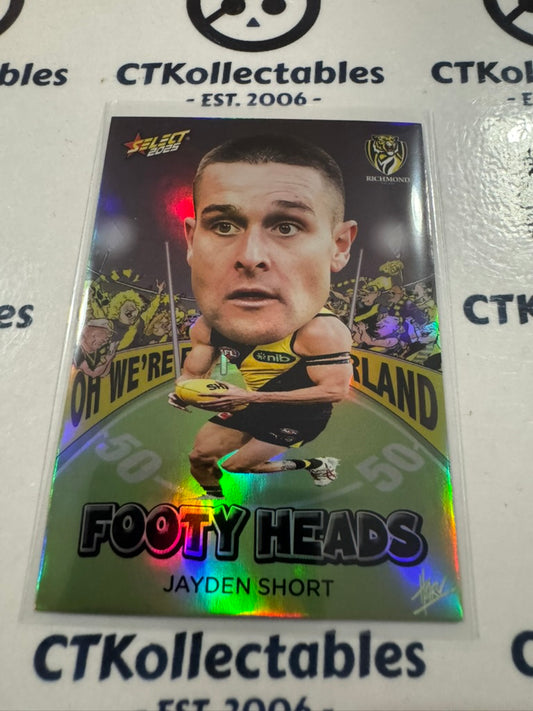 2025 AFL Footy Stars Footy Heads Jayden Short FH82 Tigers