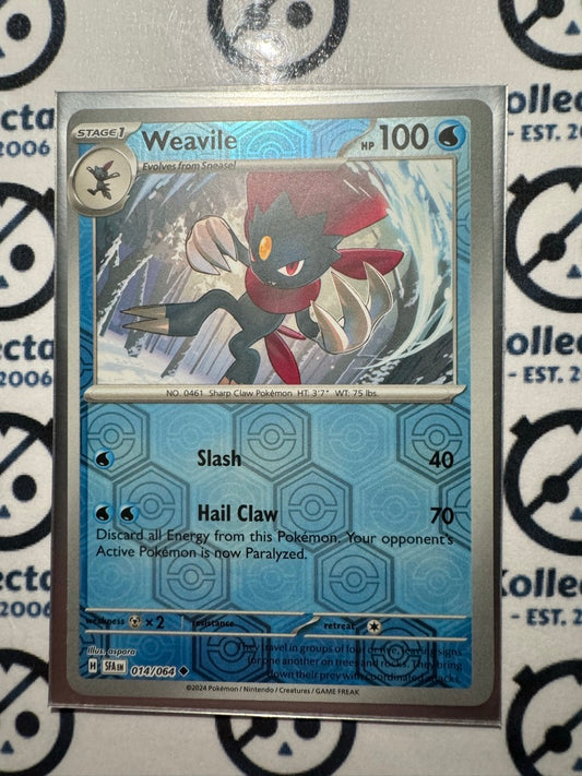 Weavile Reverse Holo #014/064 2024 Shrouded Fable Pokemon TCG