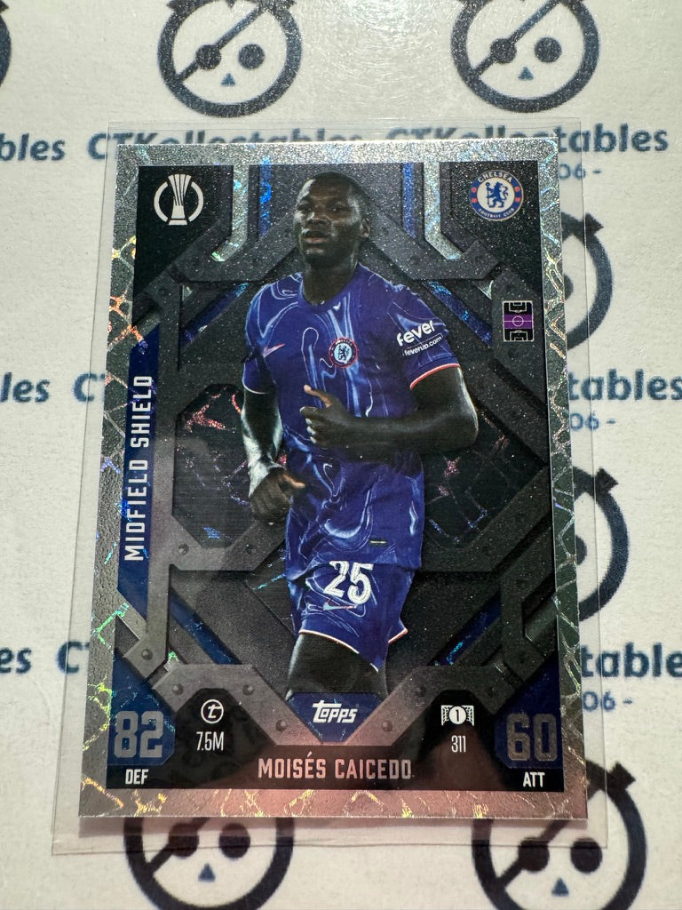 24/25 TOPPS MATCH ATTAX Moises Caicedo Midfield Shield #311