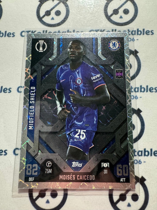 24/25 TOPPS MATCH ATTAX Moises Caicedo Midfield Shield #311