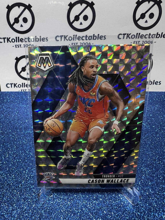 2024-25 Panini Mosaic Mosiac prizm #49 Cason Wallace, Oklahoma City Thunder