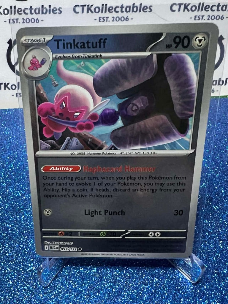 Tinkatuff Reverse Holo #097/132 Mega Evolution Pokemon