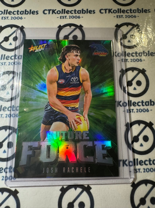 2024 AFL Footy Stars Future Force Green Josh Rachelle #110/195 FFG1 Crows