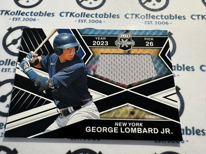 2023 Panini Baseball Elite Extra George Lombard Jr First Round Materials FR-GLJ
