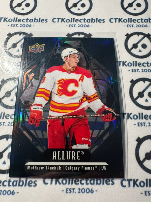 2022-23 Upper Deck NHL Allure Matthew Tkachuk Black Rainbow #100 Flames
