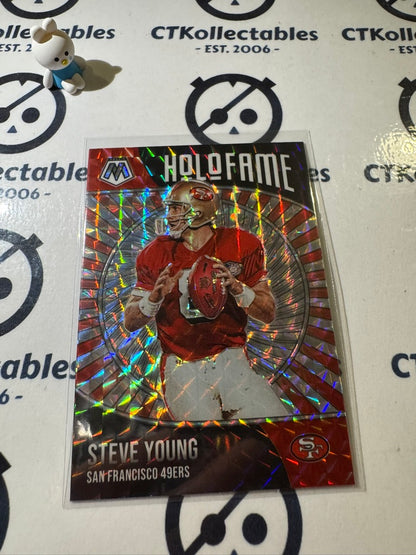 2021 PANINI NFL MOSAIC STEVE YOUNG HOLOFAME SILVER MOSAIC PRIZM #11 49ERS