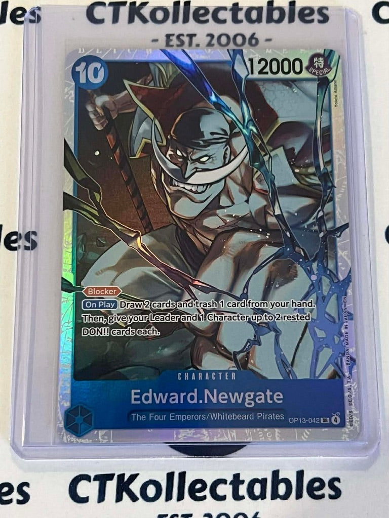 One Piece - Carrying on his will Super Rare OP13-042 – Edward Newgate