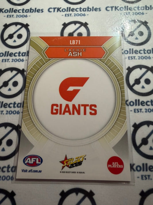2026 Select AFL Footy Stars Luminous LB71 Lachie Ash Giants