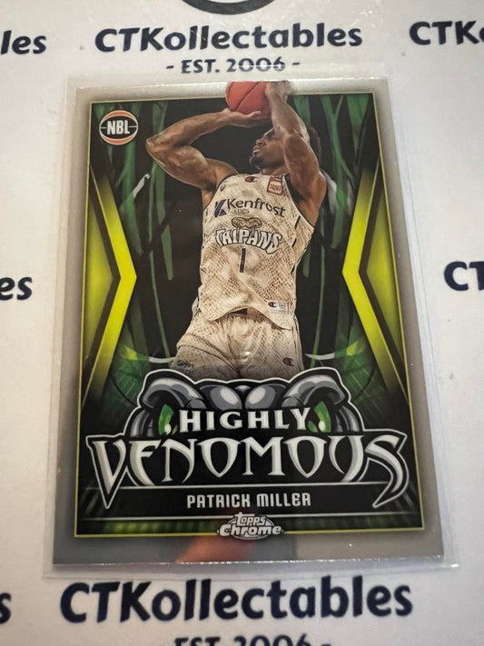 2023-24 Topps NBL Chrome Patrick Miller Highly Venomous #HV-6 Taipans